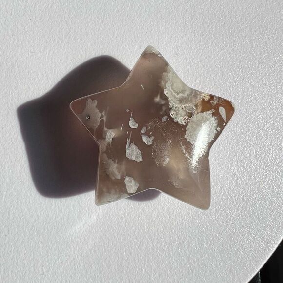 Flower Agate Star Carving‎ (4) - Picture 4 of 9